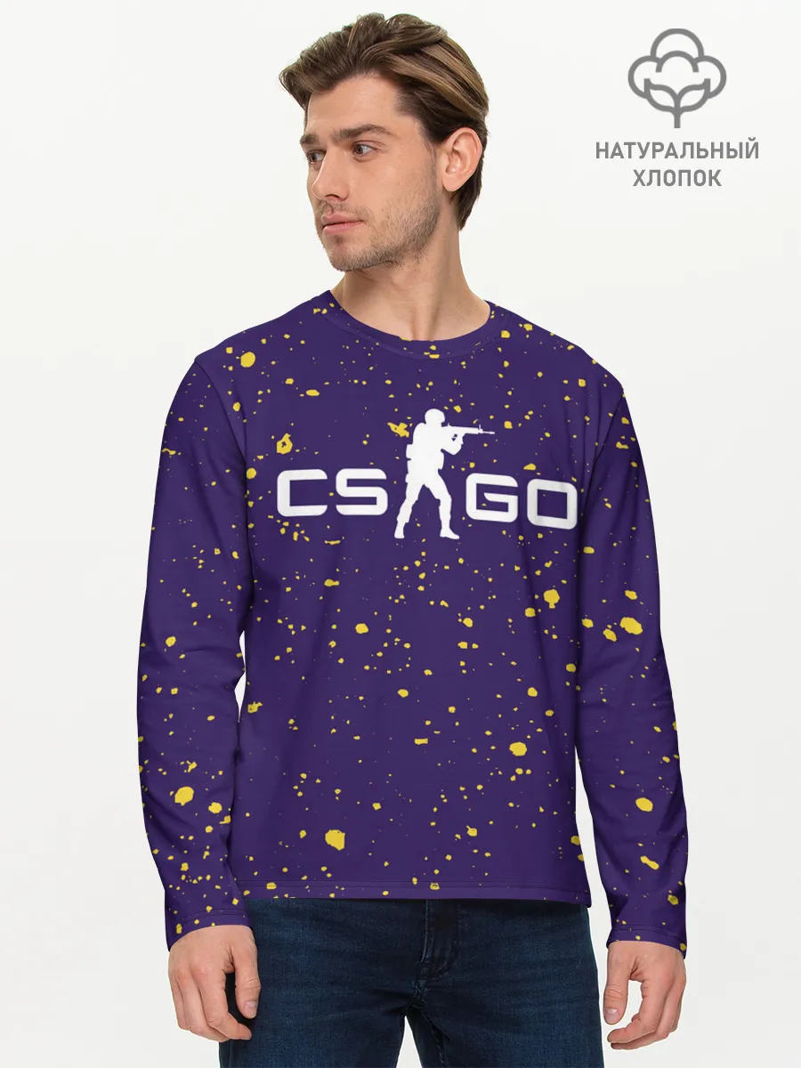 Мужской лонгслив базовый / CS GO | КС ГО
