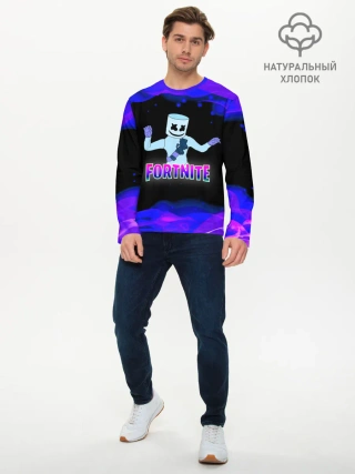 Мужской лонгслив базовый / Fortnite Marshmallow