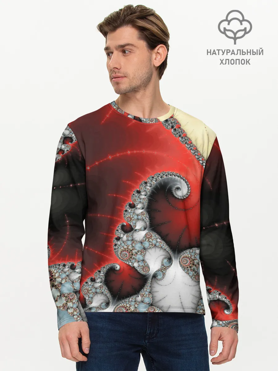 Мужской лонгслив базовый / ABSTRACT&FRACTAL