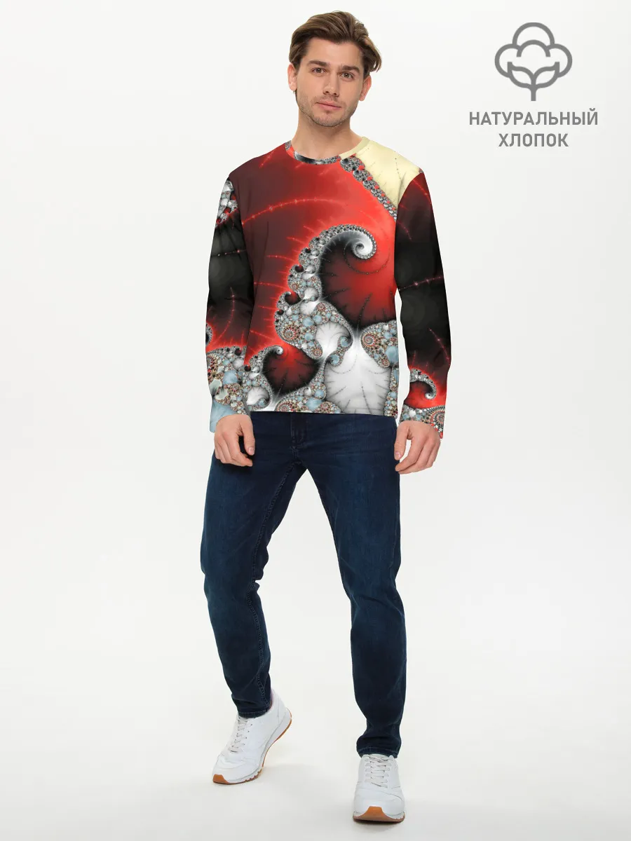 Мужской лонгслив базовый / ABSTRACT&FRACTAL
