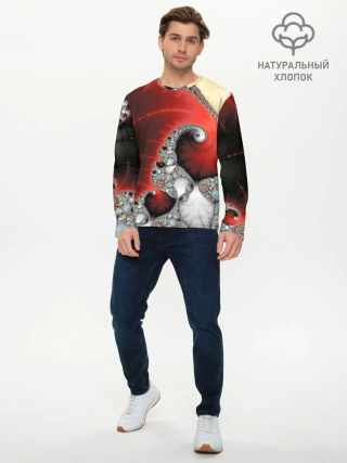 Мужской лонгслив базовый / ABSTRACT&FRACTAL