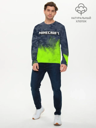Мужской лонгслив базовый / MINECRAFT / МАЙНКРАФТ