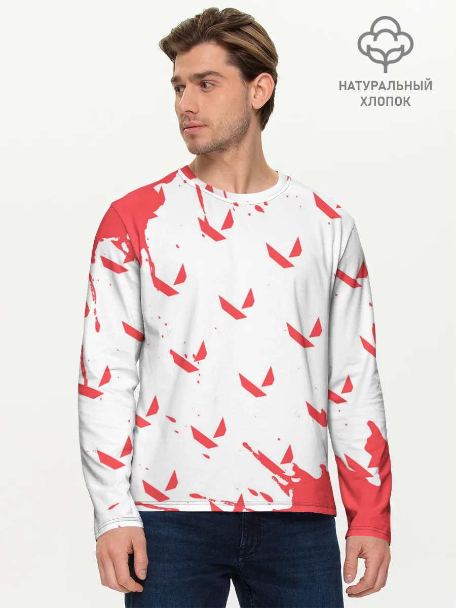 Мужской лонгслив базовый / VALORANT / ВАЛОРАНТ