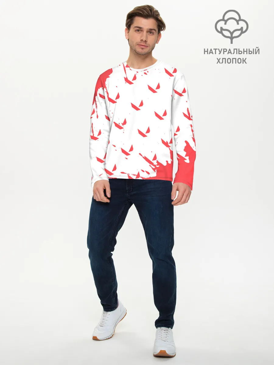 Мужской лонгслив базовый / VALORANT / ВАЛОРАНТ