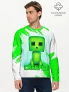 Мужской лонгслив базовый / MINECRAFT CREEPER