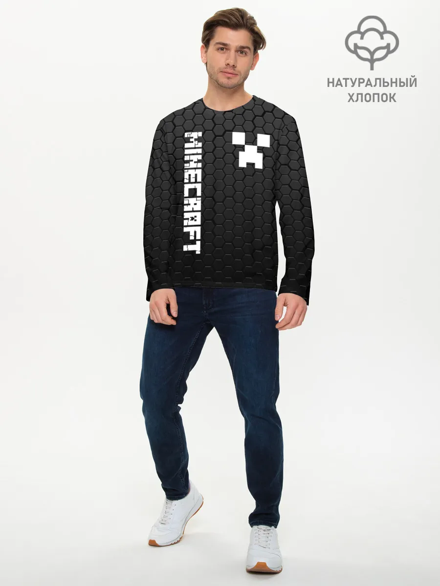 Мужской лонгслив базовый / MINECRAFT / МАЙНКРАФТ