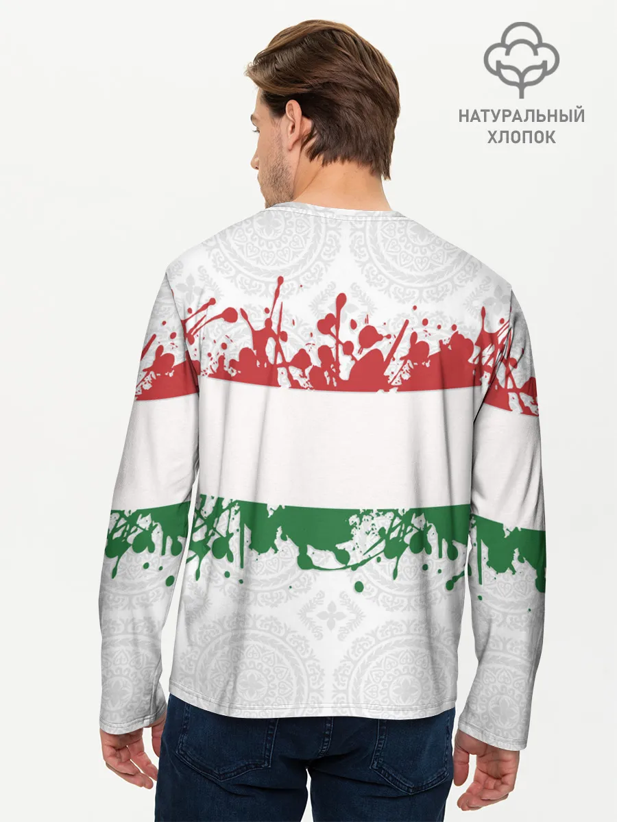 Мужской лонгслив базовый / Таджикистан