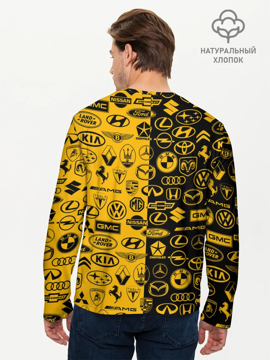 Мужской лонгслив базовый / ЛОГОТИПЫ АВТО