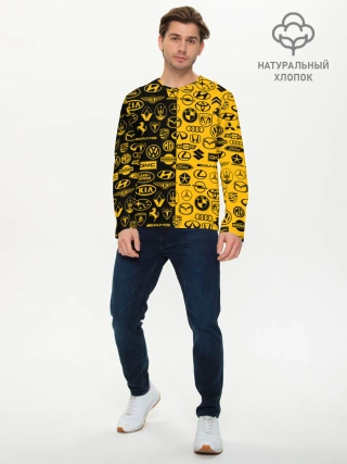 Мужской лонгслив базовый / ЛОГОТИПЫ АВТО