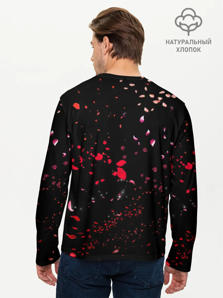 Мужской лонгслив базовый / Лепестки | Casual