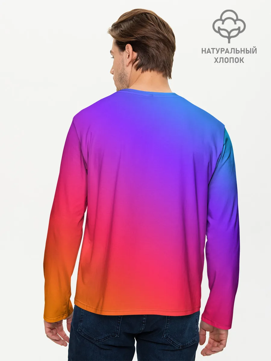 Мужской лонгслив базовый / Градиент