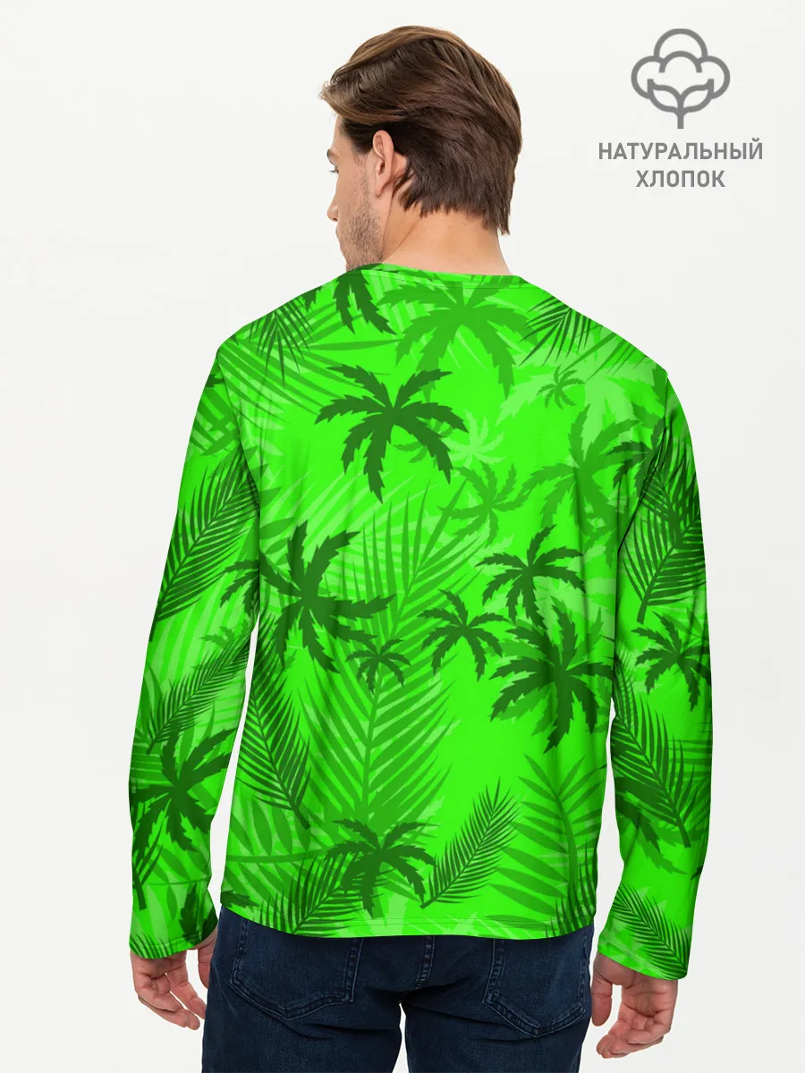 Мужской лонгслив базовый / ПАЛЬМЫ | ЛЕТО | TROPICAL
