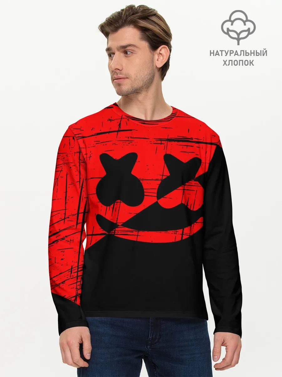 Мужской лонгслив базовый / FORTNITE MARSHMELLO.