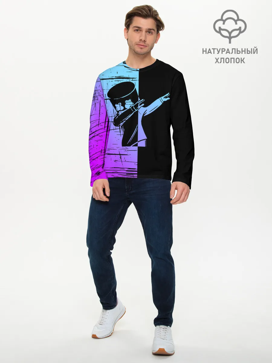 Мужской лонгслив базовый / FORTNITE MARSHMELLO.