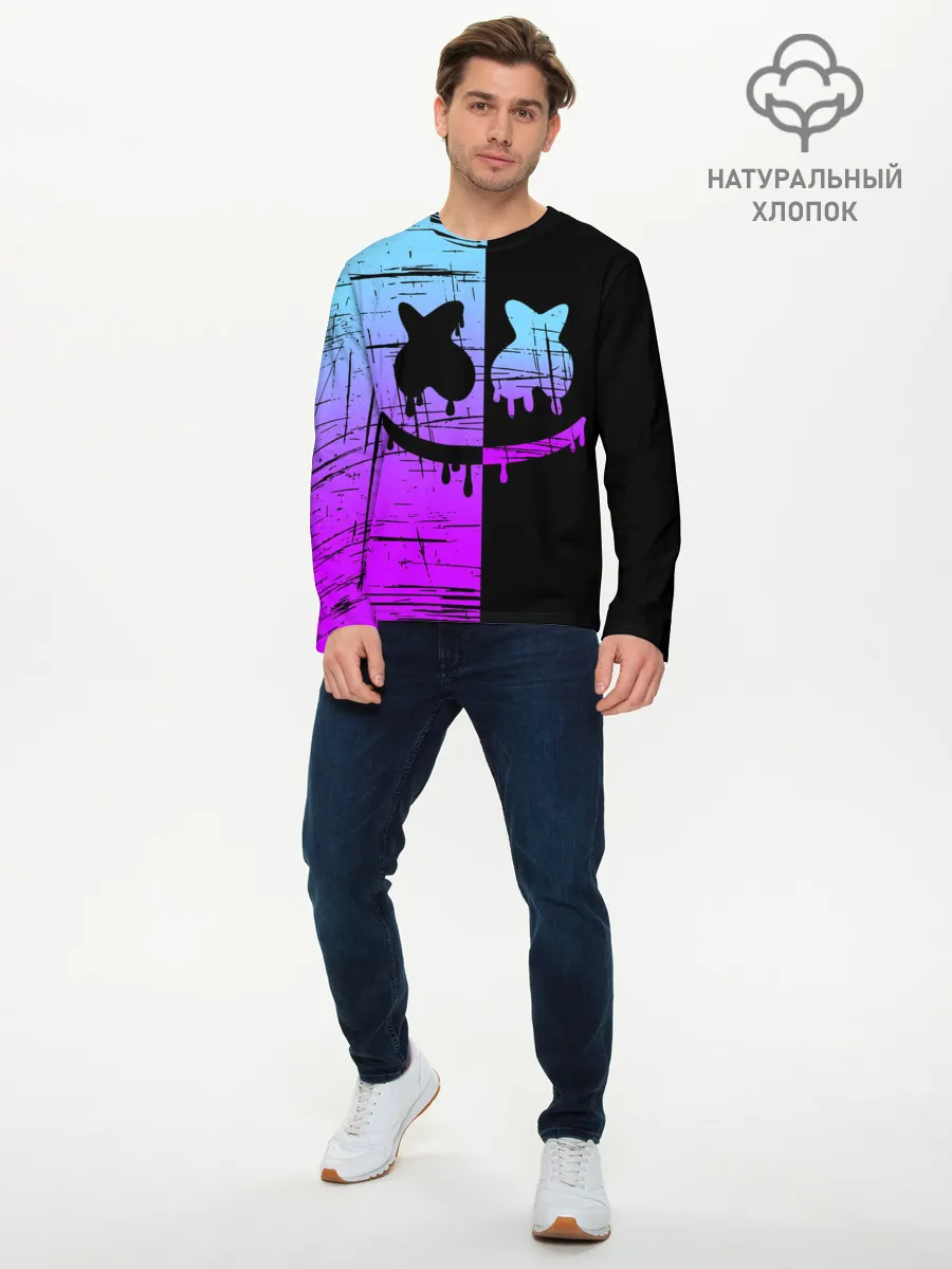 Мужской лонгслив базовый / FORTNITE MARSHMELLO.