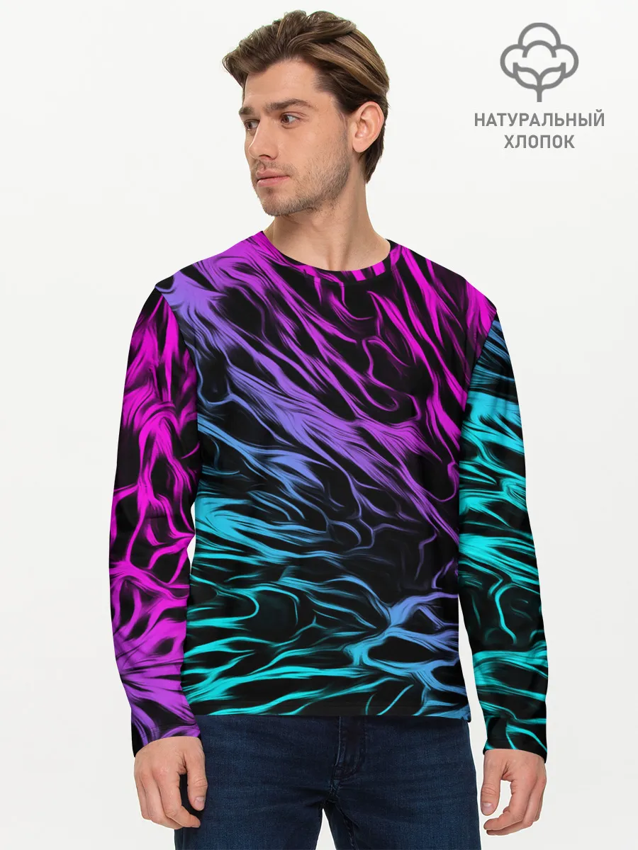 Мужской лонгслив базовый / НЕОНОВЫЕ РАЗВОДЫ / НЕОН