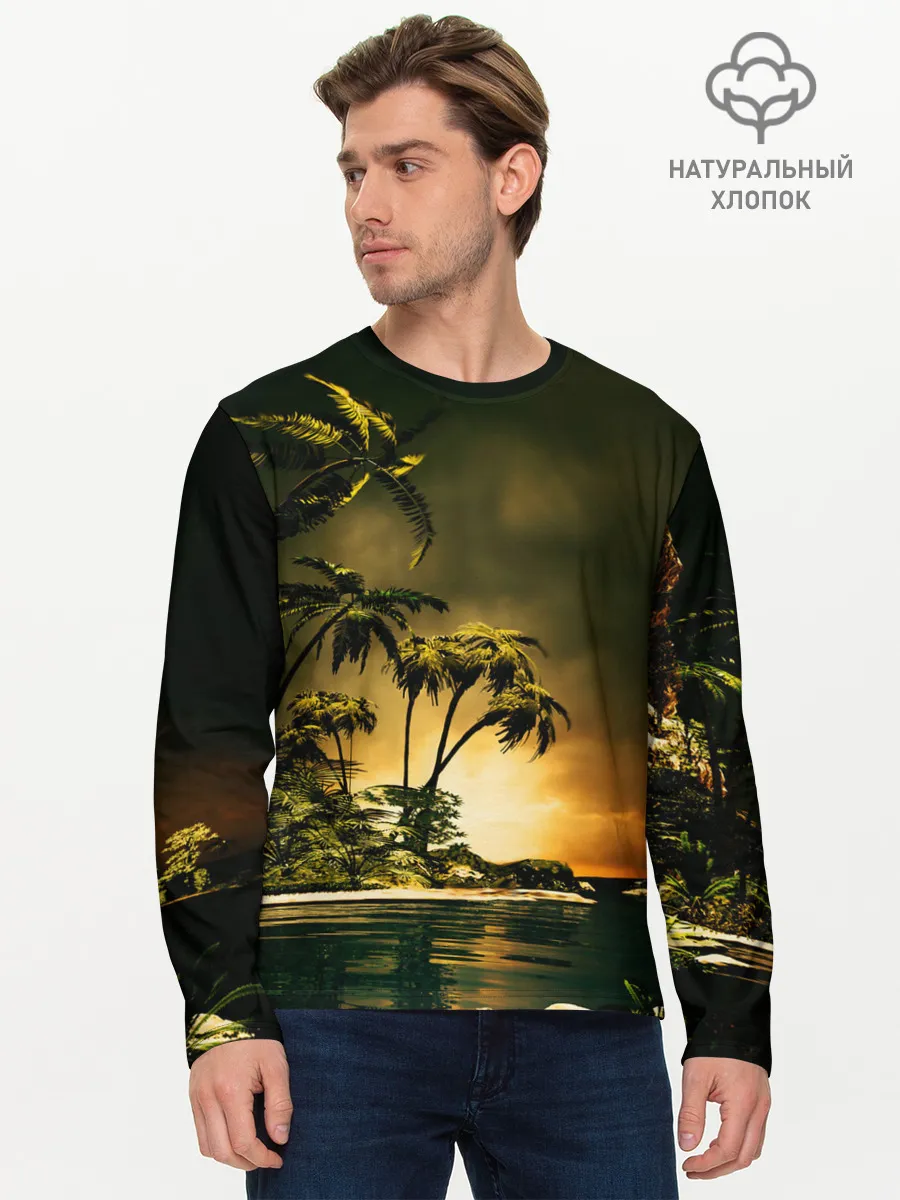 Мужской лонгслив базовый / РАЙСКИЙ ОСТРОВ