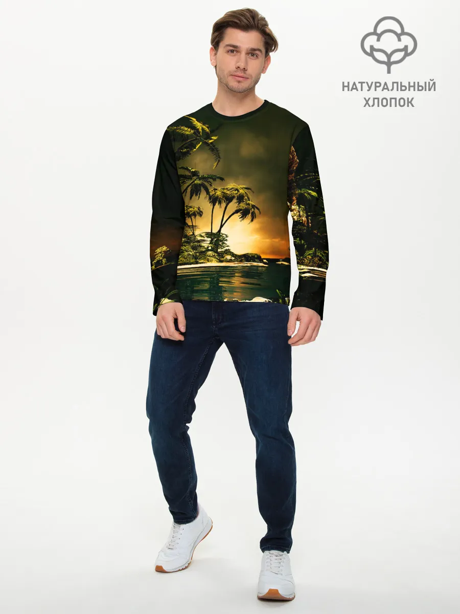Мужской лонгслив базовый / РАЙСКИЙ ОСТРОВ