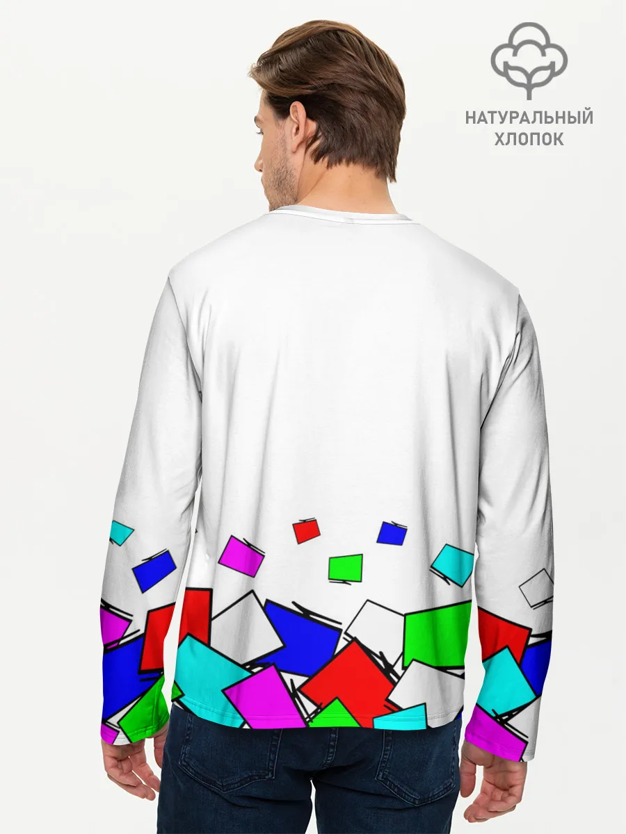 Мужской лонгслив базовый / Телевизор