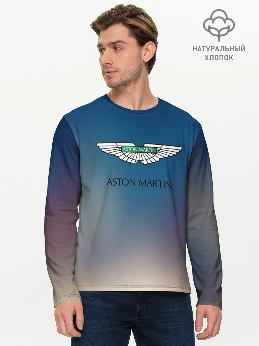 Мужской лонгслив базовый / aston martin