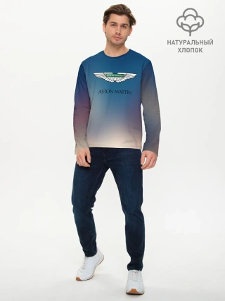 Мужской лонгслив базовый / aston martin