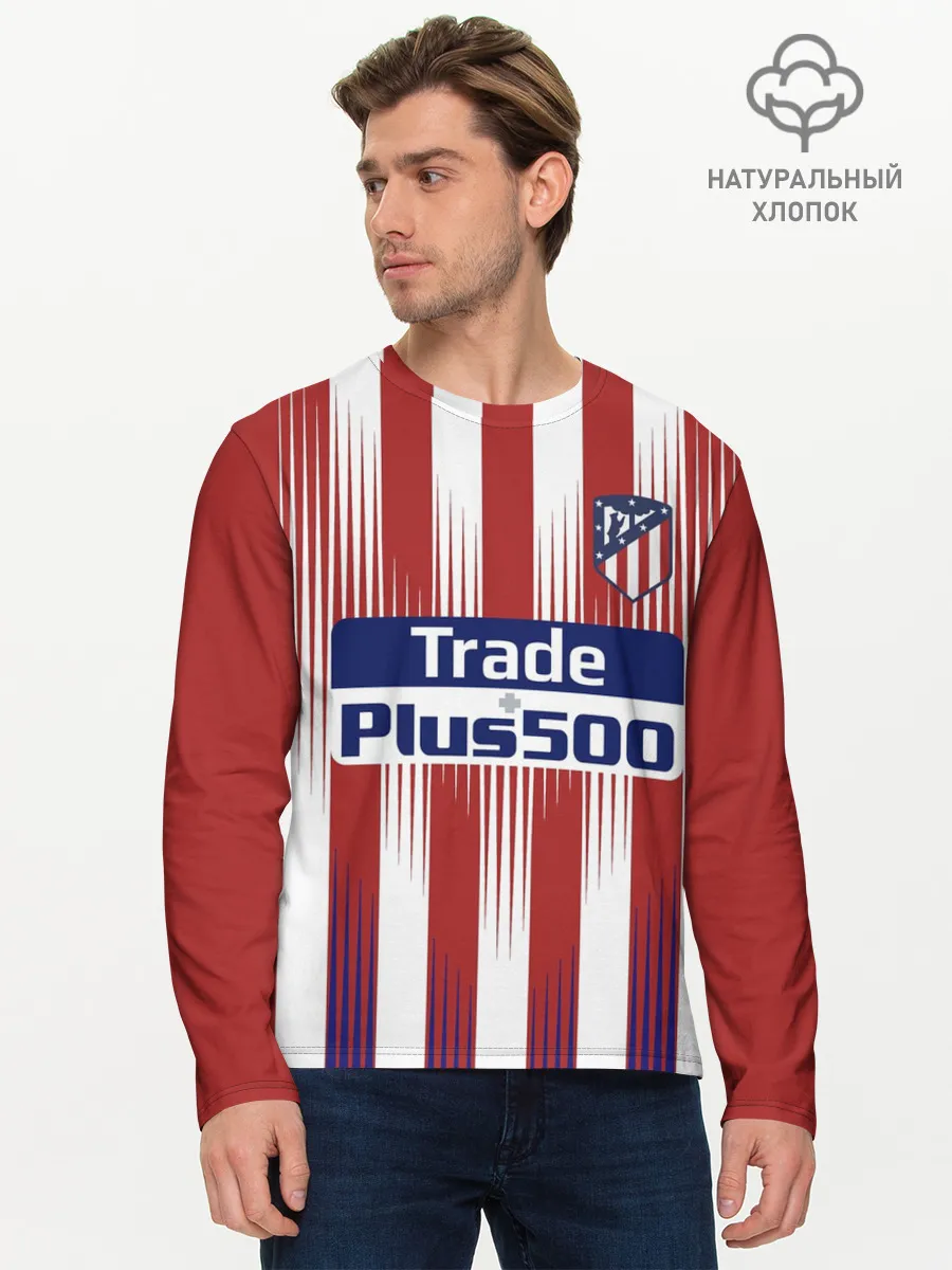Мужской лонгслив базовый / Форма Атлетико Мадрид