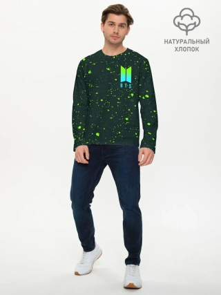 Мужской лонгслив базовый / BTS / БТС