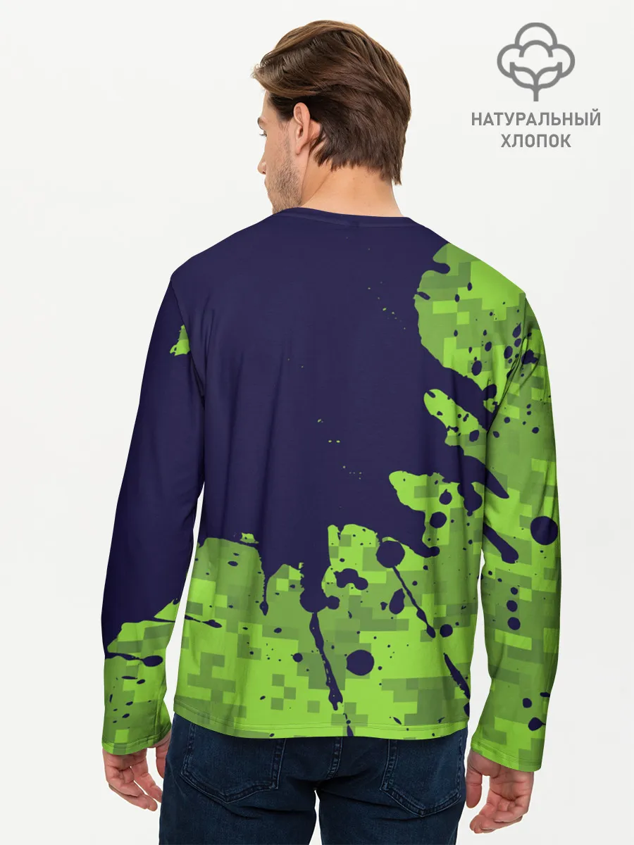 Мужской лонгслив базовый / MINECRAFT / МАЙНКРАФТ