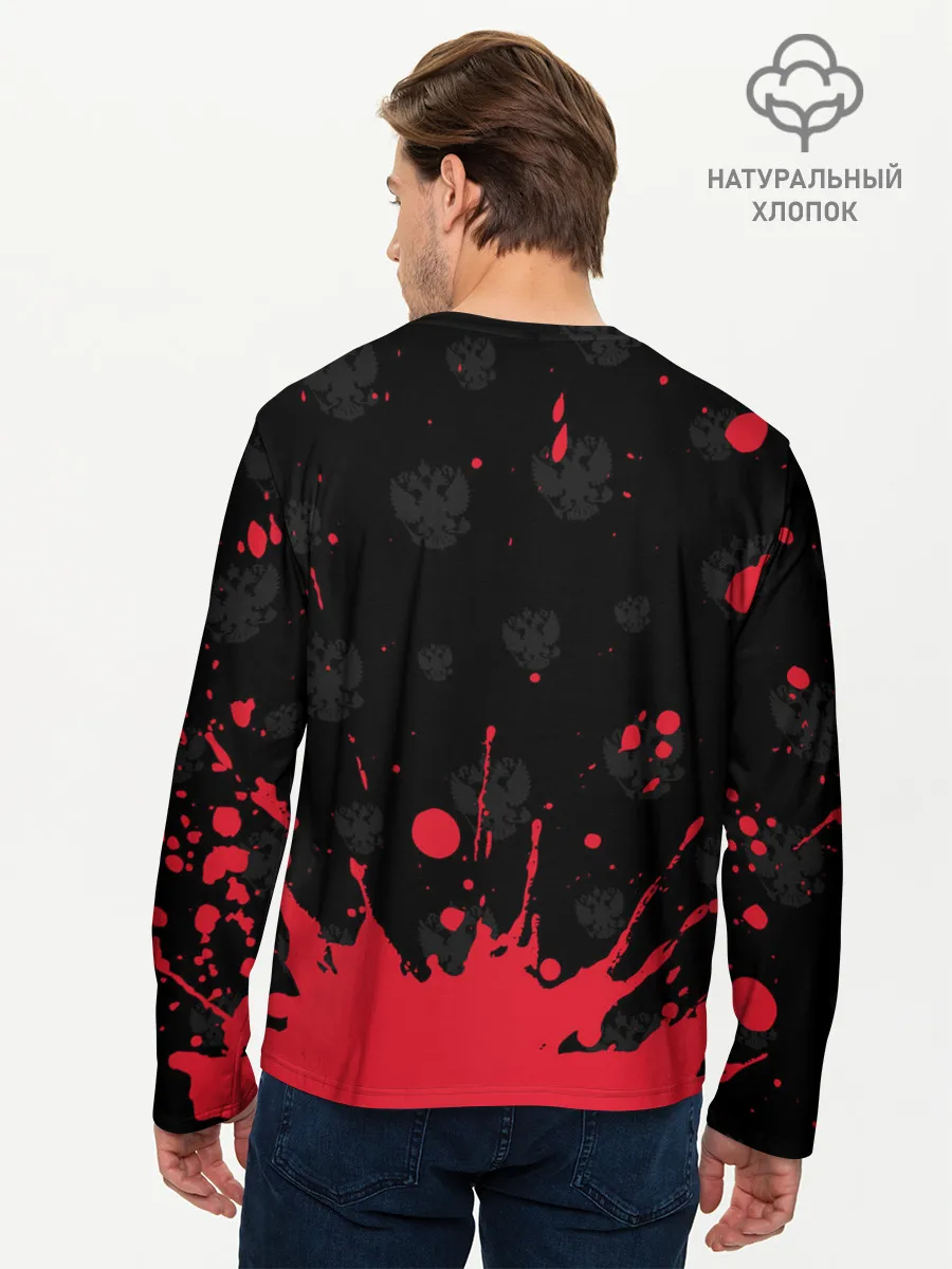 Мужской лонгслив базовый / RUSSIA / РОССИЯ