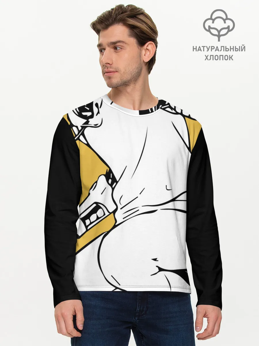 Мужской лонгслив базовый / Генос One Punch Man