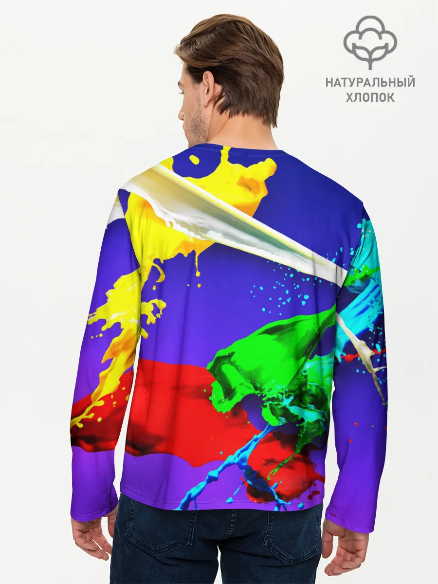 Мужской лонгслив базовый / НЕОНОВЫЙ КРАСКИ