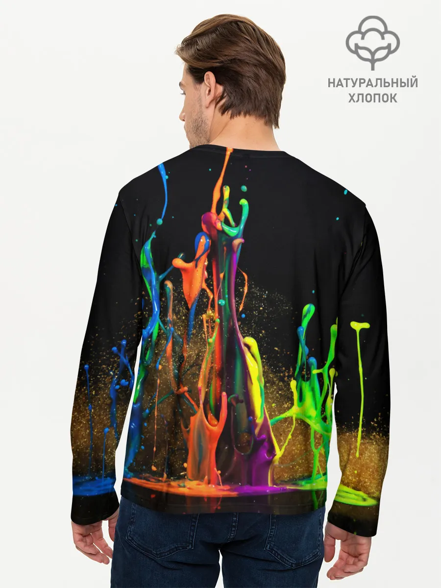 Мужской лонгслив базовый / КРАСКИ