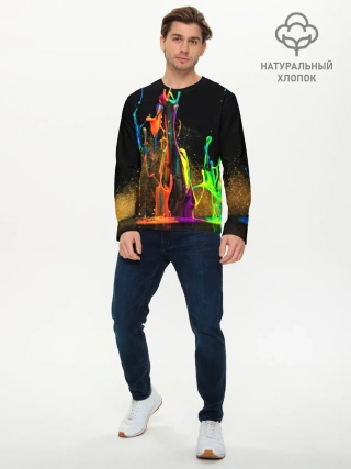 Мужской лонгслив базовый / КРАСКИ