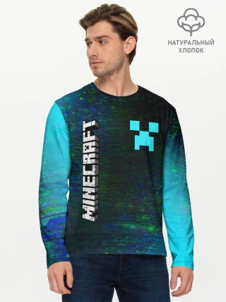 Мужской лонгслив базовый / MINECRAFT / МАЙНКРАФТ