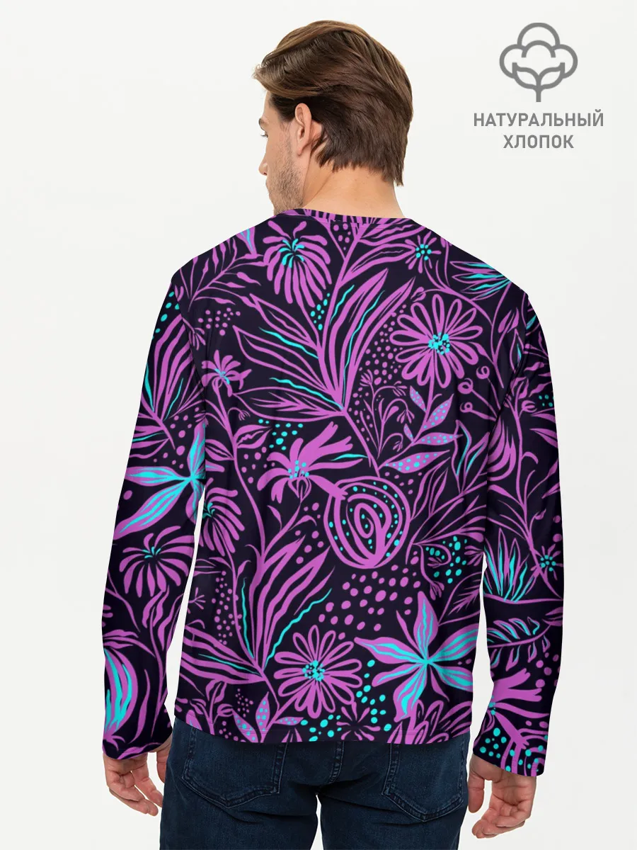 Мужской лонгслив базовый / Лев | Флора