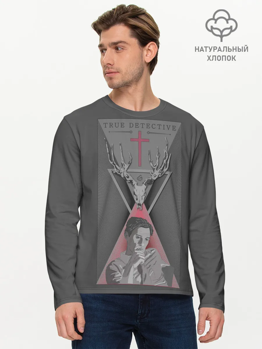 Мужской лонгслив базовый / Настоящий детектив
