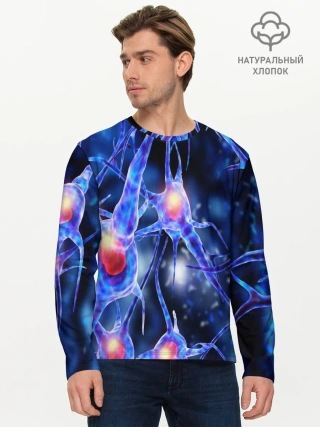 Мужской лонгслив базовый / НЕРВЫ