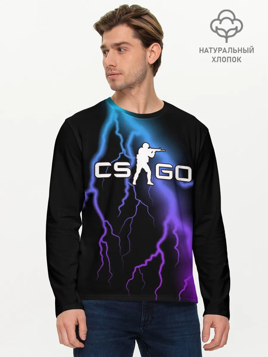Мужской лонгслив базовый / COUNTER STRIKE