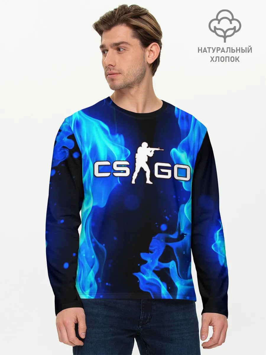 Мужской лонгслив базовый / COUNTER STRIKE