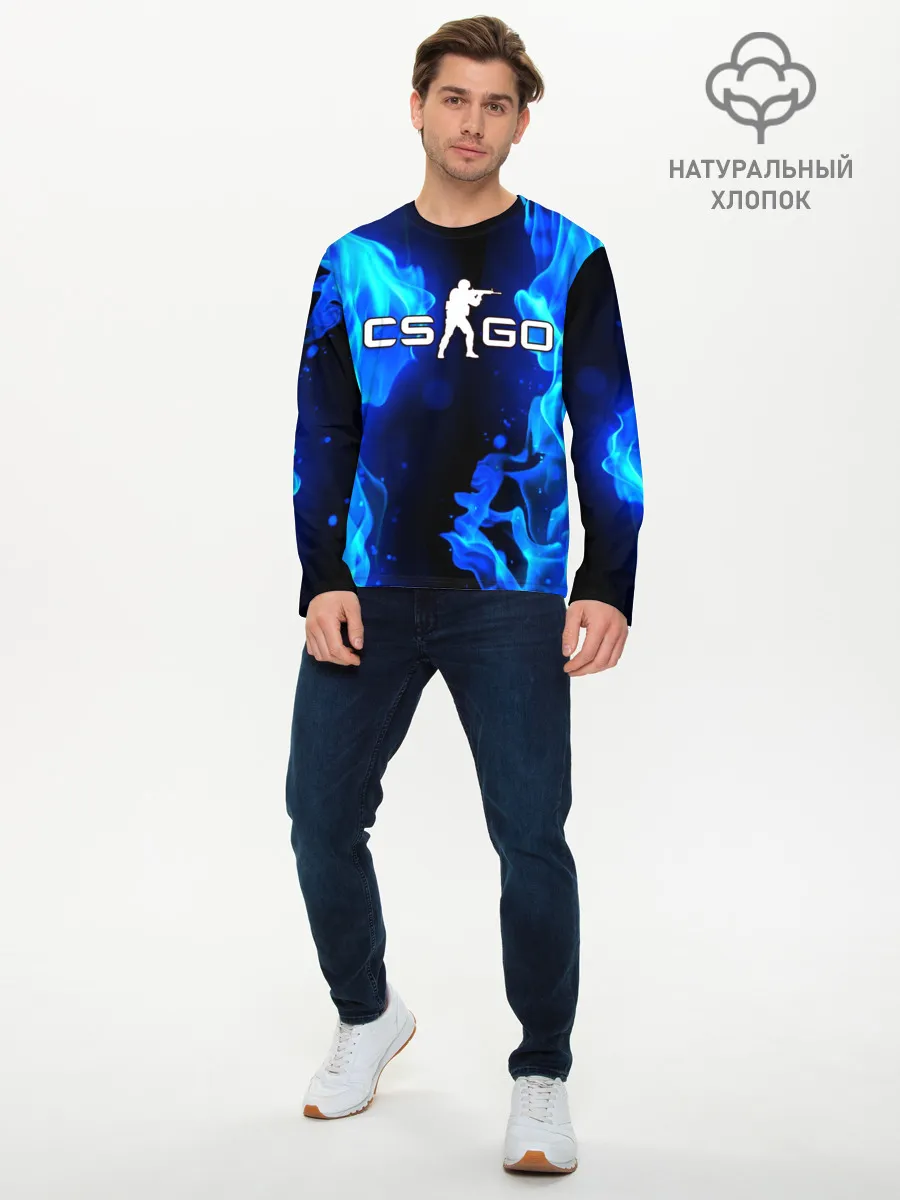 Мужской лонгслив базовый / COUNTER STRIKE