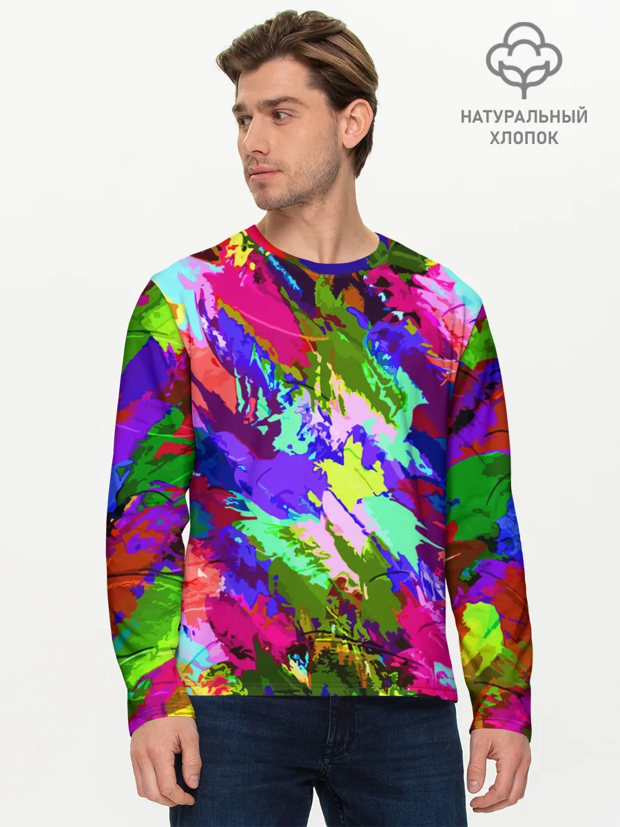 Мужской лонгслив базовый / Краска