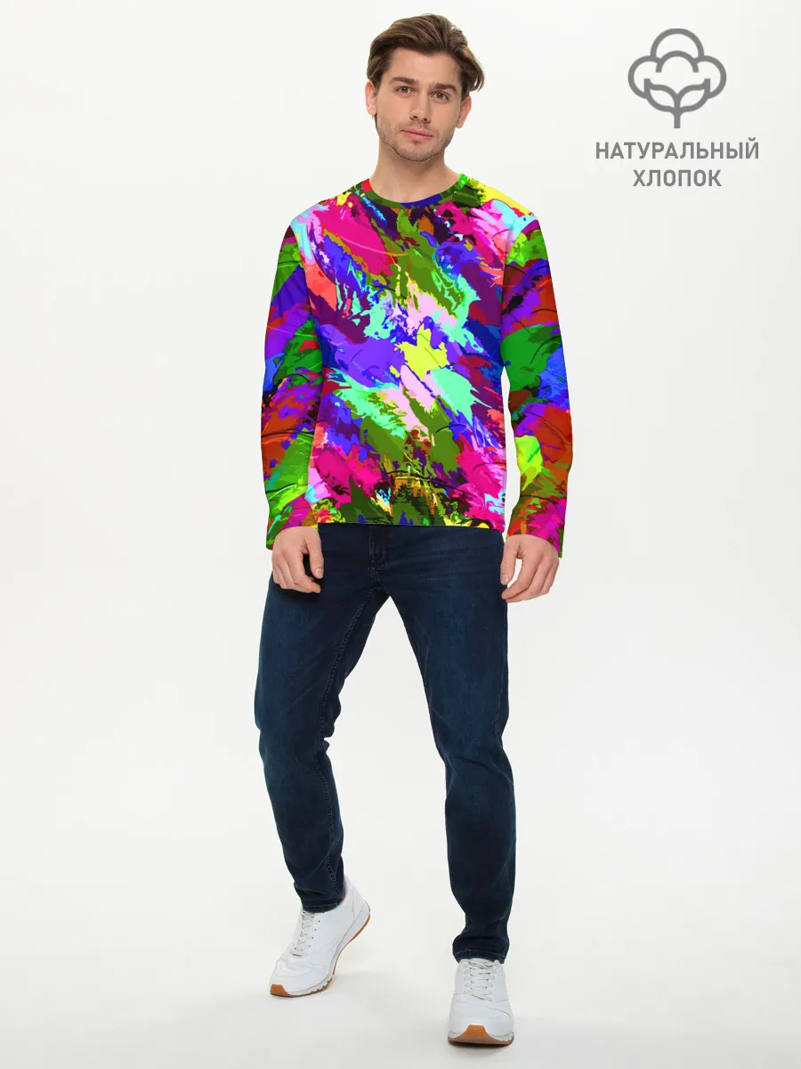 Мужской лонгслив базовый / Краска