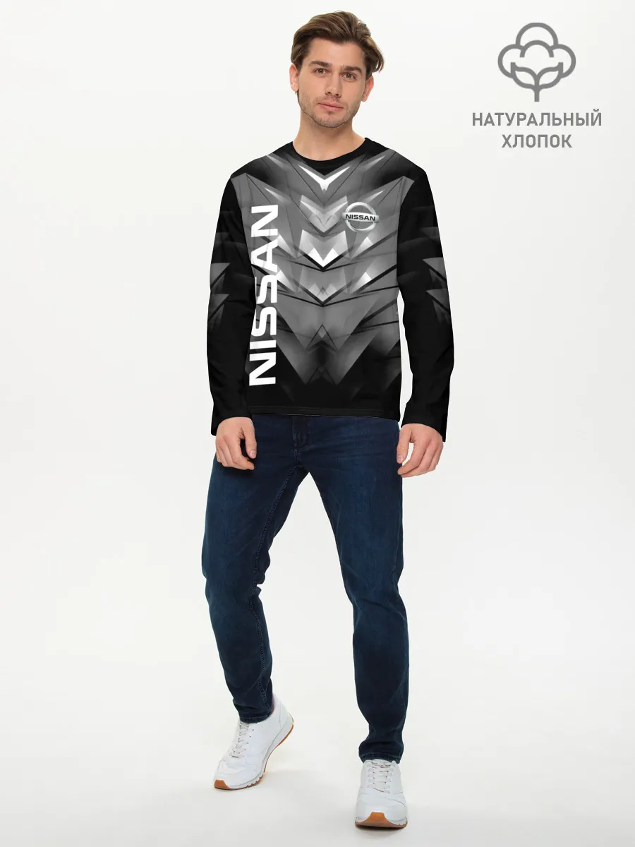 Мужской лонгслив базовый / NISSAN.