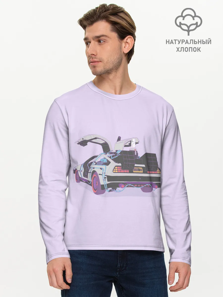 Мужской лонгслив базовый / Назад в будущее
