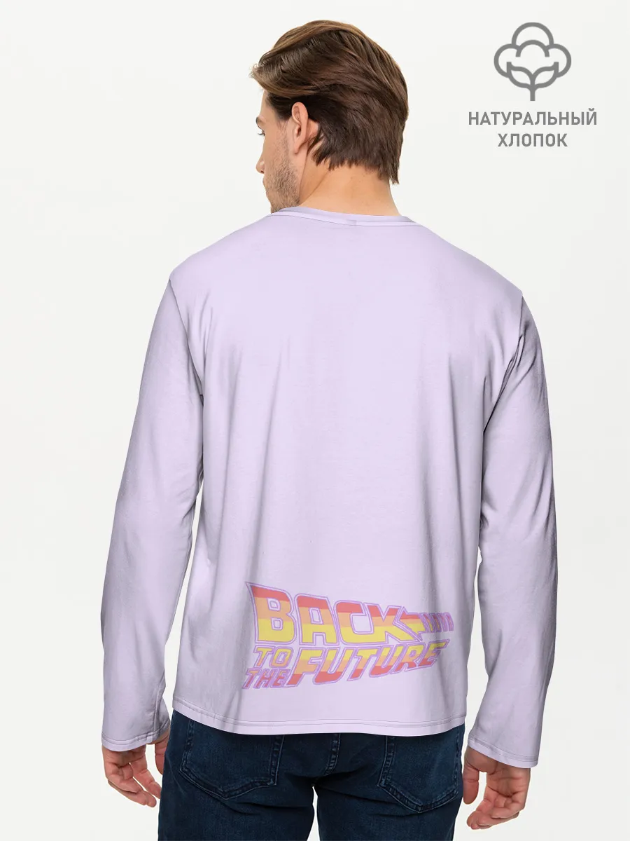 Мужской лонгслив базовый / Назад в будущее