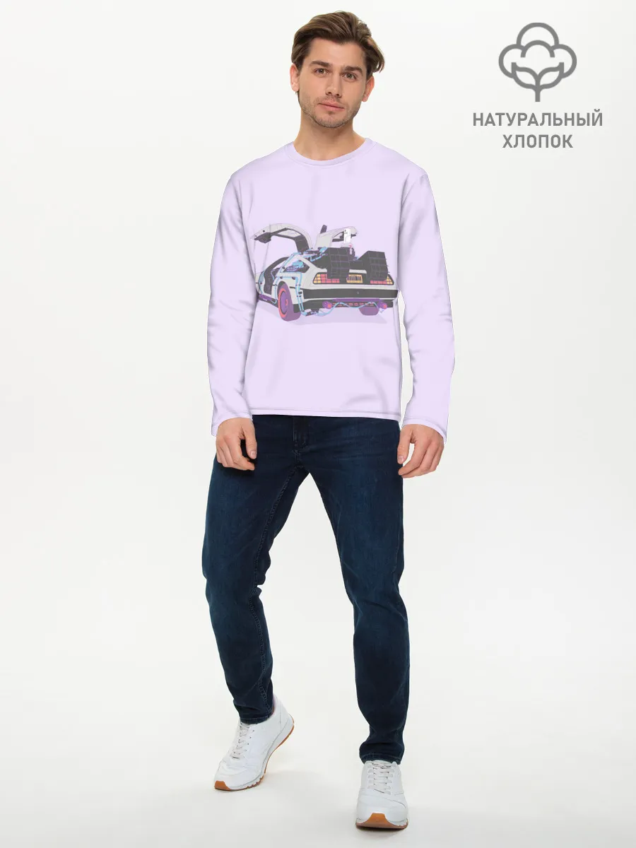 Мужской лонгслив базовый / Назад в будущее