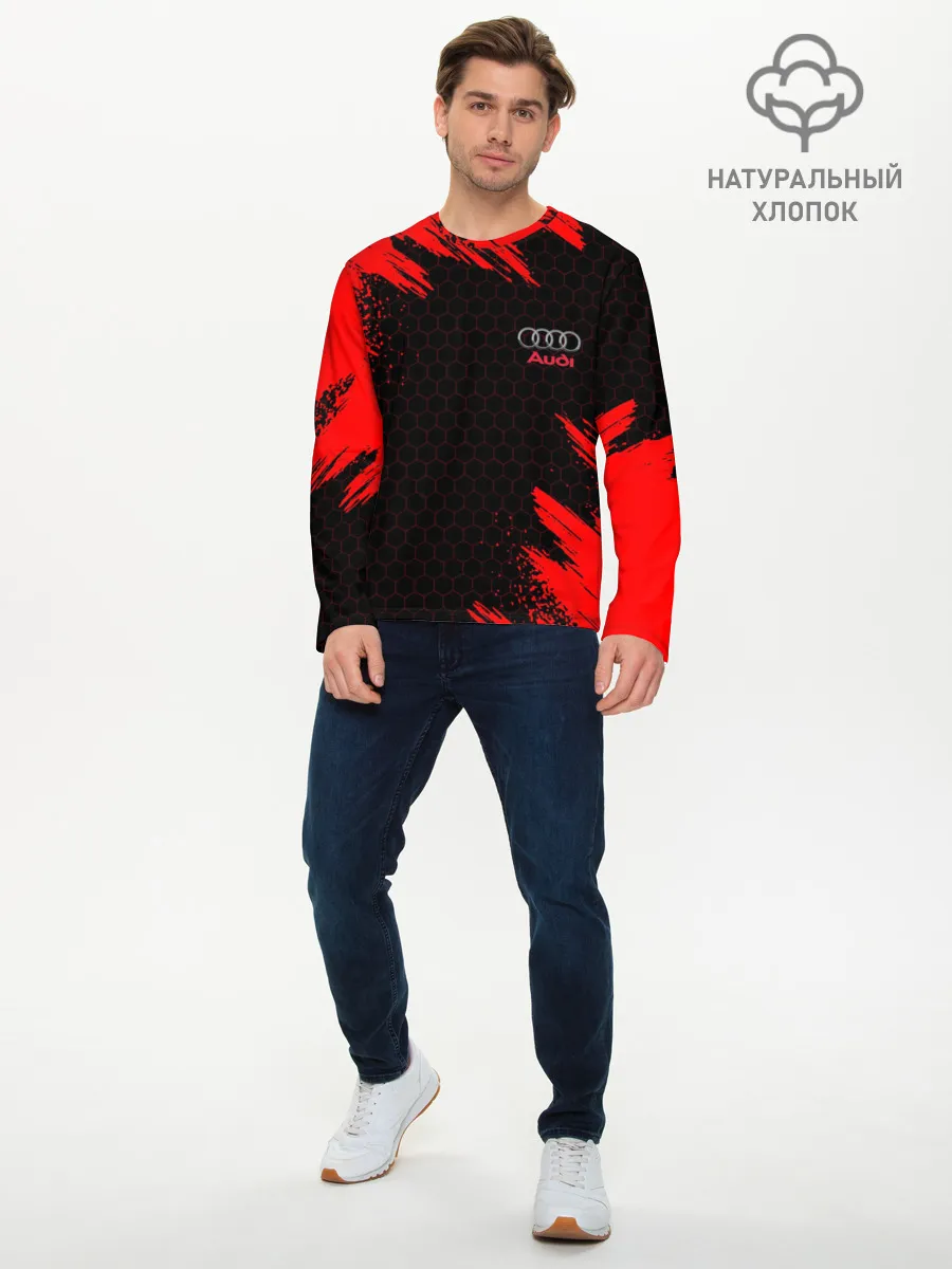 Мужской лонгслив базовый / AUDI