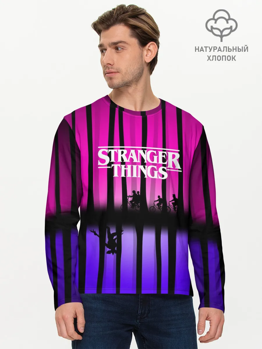 Мужской лонгслив базовый / Очень странные дела