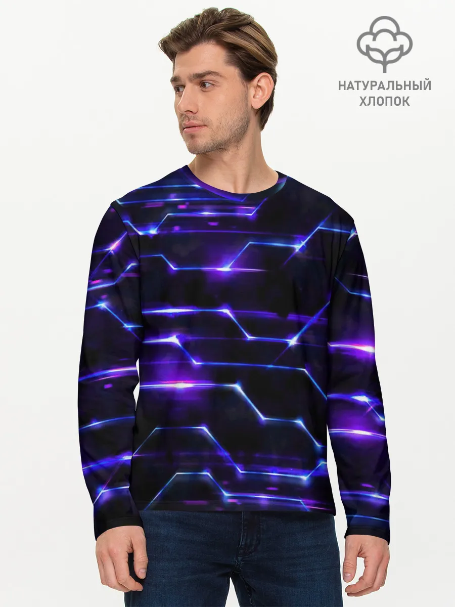 Мужской лонгслив базовый / Технологии будущее нано броня