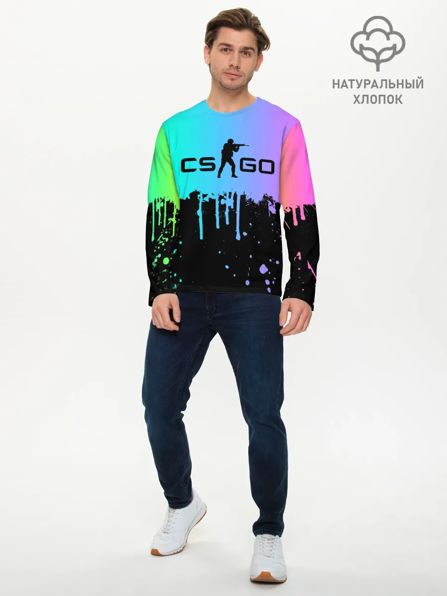 Мужской лонгслив базовый / COUNTER STRIKE